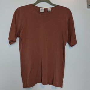 Vintage 100% silk knit tee